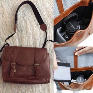 Vintage style camera bag